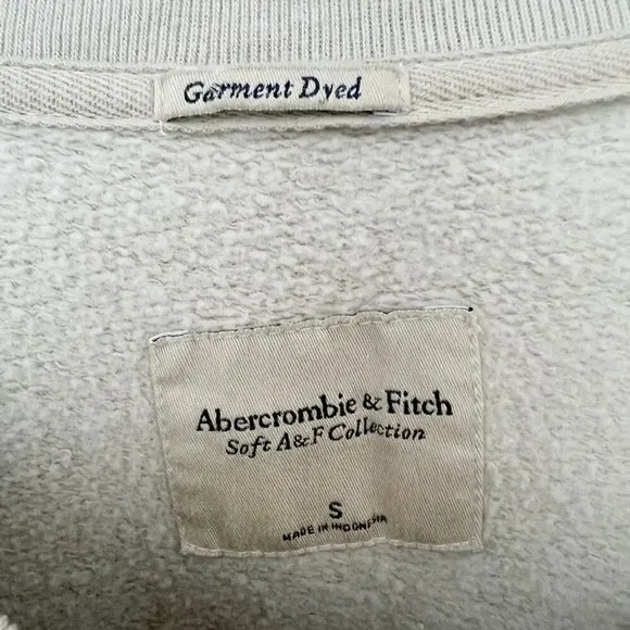 ABERCROMBIE & FITCH Soft‎ A&F Collection Garment Dyed Sweatshirt in Celery Green - Image 3