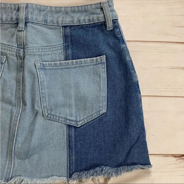 PacSun Patch Work Jean Skirt - Image 9