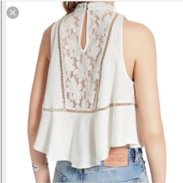 Free People Embroidered Shift Top - Image 3
