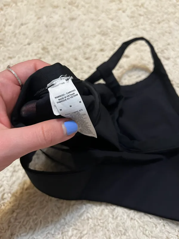 Nike Air Black Sport Bra Size Medium - Image 3