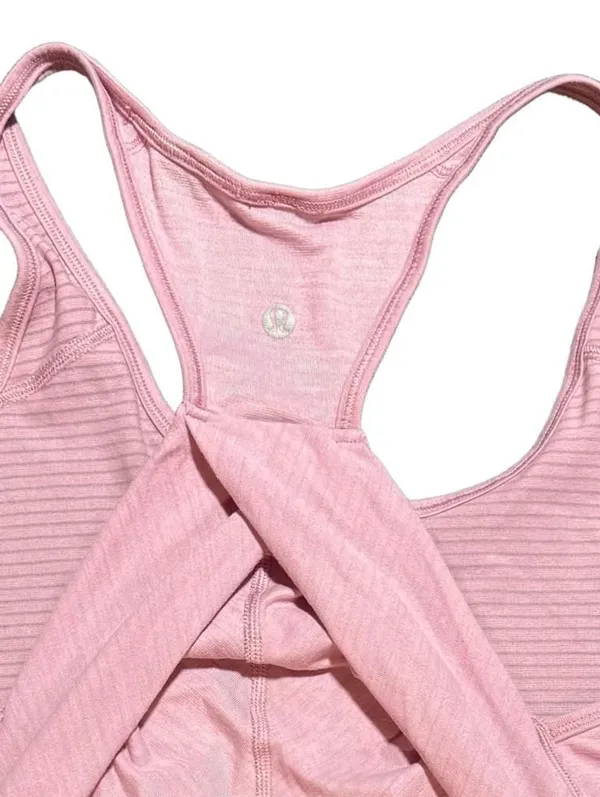Lululemon Twist Back Tank Top Pink Size M - Image 2
