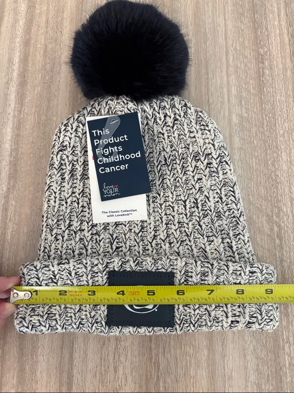 Love Your Melon NWT Penn State Pom Beanie Navy Blue and White OS - Image 6