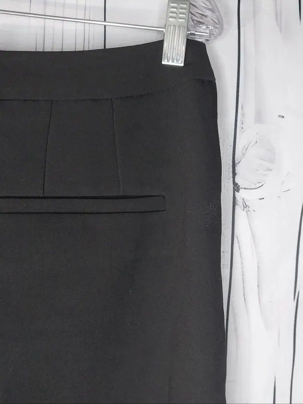Mango MNG Black Tailored Business Casual Minimalist MobWife Dress Pants - Image 5