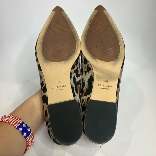 Cole‎ Haan Vivianne pointed toe loafer animal print women’s size 7.5 - Image 7