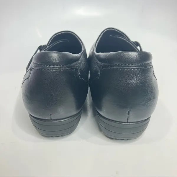 Dansko Franny‎ black leather slip on shoes loafers women's size 40 professional - Image 7