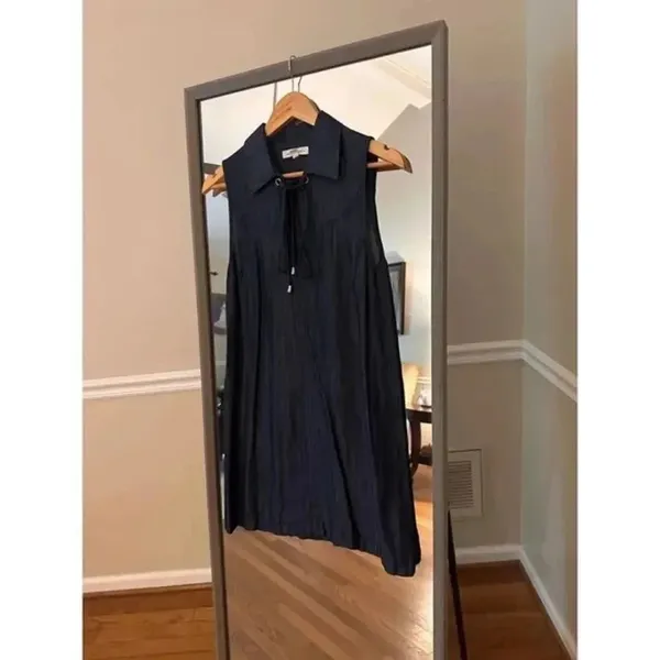 Honey Punch Denim Shift Dress Small - Image 2