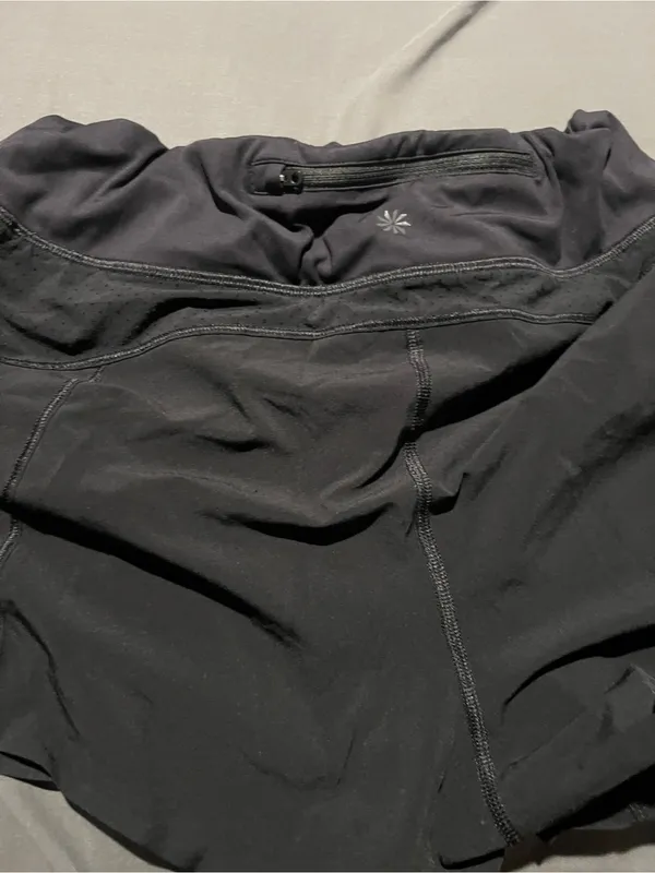 Athleta run with it black shorts - Image 7