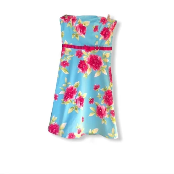 J.T.B. Floral Strapless Dress‎ - Image 10