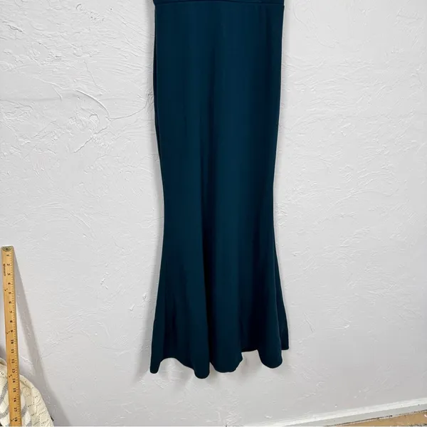 Lulus Emerald Green Mermaid Maxi Dress Womens S Sleeveless Formal Bridesmaid - Image 3