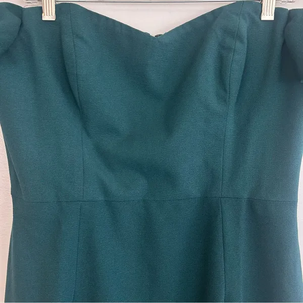 Dress the Population Bailey Pine Green Off the Shoulder Sheath/Bodycon Dress XL - Image 4