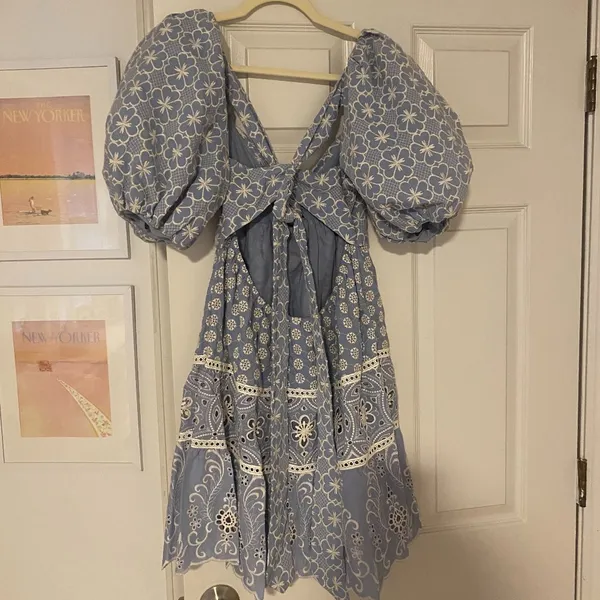 Alice and Olivia Blue Mini Dress - Image 2