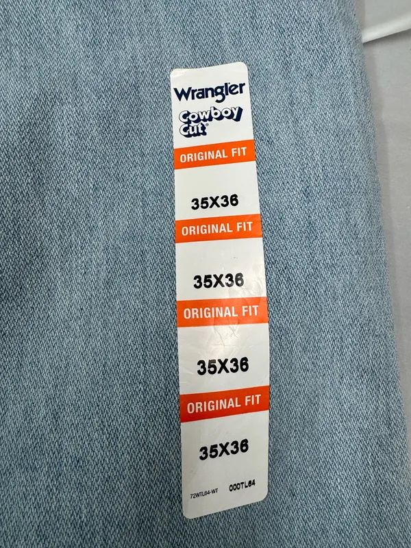 NWT Wrangler Cowboy Cut Original Fit Mens Size 35x36 - Image 4