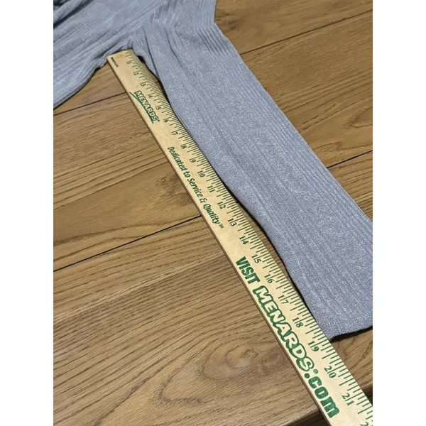UMGEE Sweater Duster Side Slits Gray Color‎ Ribbed Cardigan Boho Hippie Medium - Image 12
