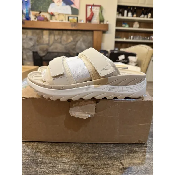 Vionic Renewal Adjustable Recovery Slide Sandals in cream Size M 8.5 W 10‎ - Image 3