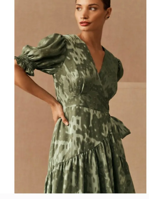 Hutch Biscayne Ruffle Wrap Dress Size XS EUC - Image 3