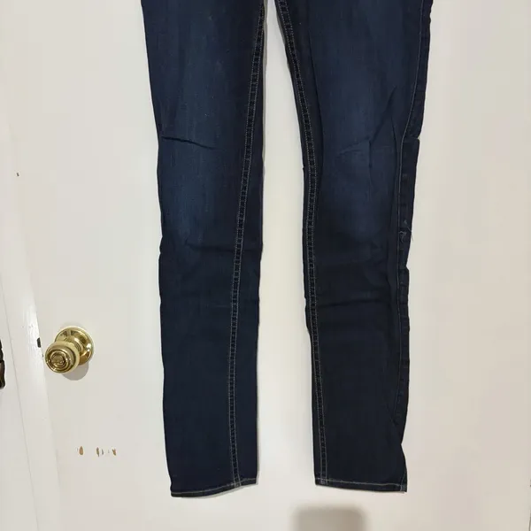 7 For All Mankind Jeans Womens 29 Blue Roxanne Ankle Skinny Stretch Dark Wash - Image 3