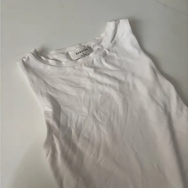 Aritzia Babaton White Snap-Closure One-Piece Bodysuit - Image 3