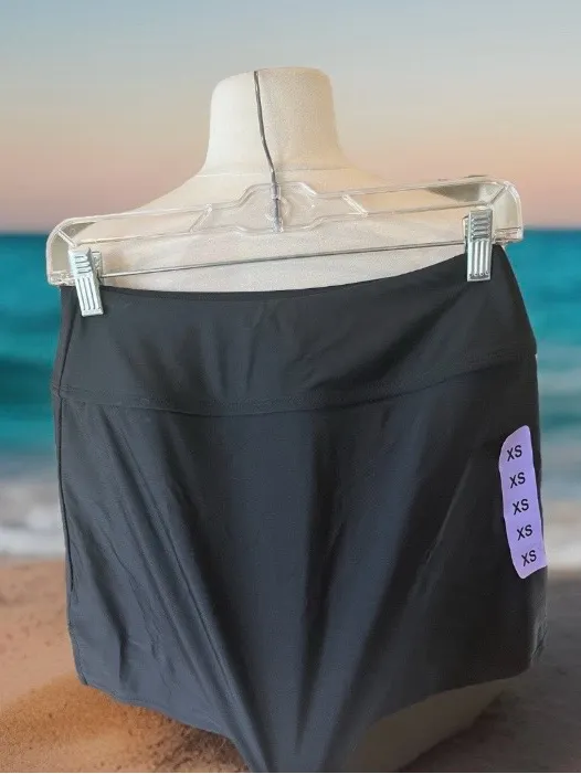 Hurley Skort Black Solid Swim Athletic Tennis Golf Activewear New Women’s XS - Image 2