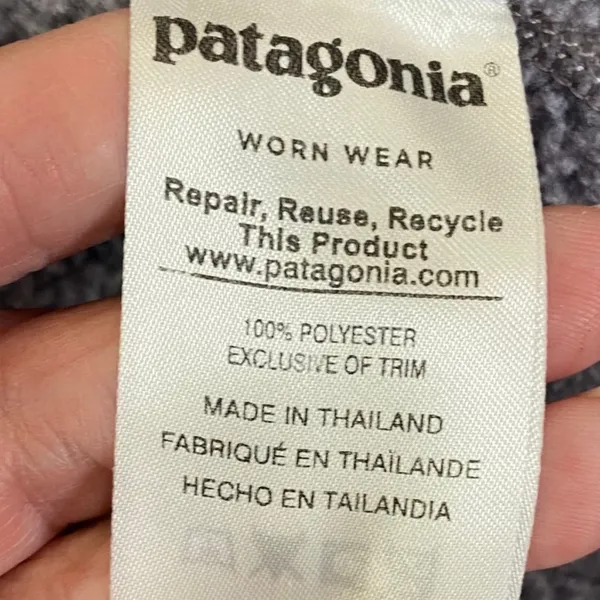 PATAGONIA Women's Better Sweater 1/4 Zip Pullover Fleece S Small Smolder Violet - Image 7