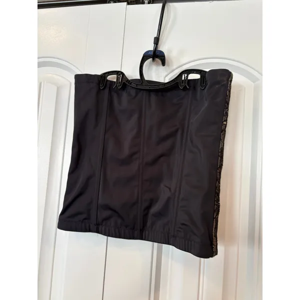Maidenform‎ Black And Tan Lace Corset Size Small - Image 2