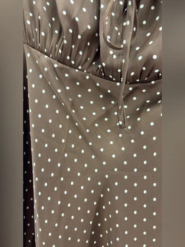 Ciao Lucia Leo Satin Midi Dress in Siena Polka Dot - Image 8