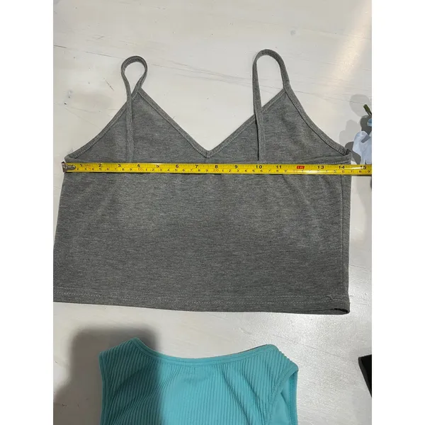 Crop Top Bundle: garage Ribbed, Cami, Angel Graphic, one shoulder S‎ - Image 9