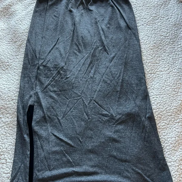 ZARA Elegant Gray Maxi Skirt - Image 5