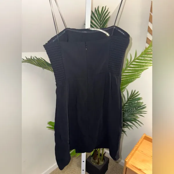 Amanda Uprichard Dream Diamante Strap Cocktail Dress‎ Black Size Small - Image 7
