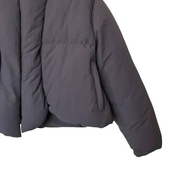 MY MUM MADE IT Bubble Open Puffer cropped gray Jacket Size S-M - Image 14