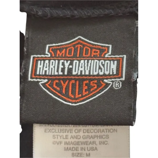Harley Davidson Womens Black Denton County Texas Ride To Live Wings T-Shirt Size - Image 4