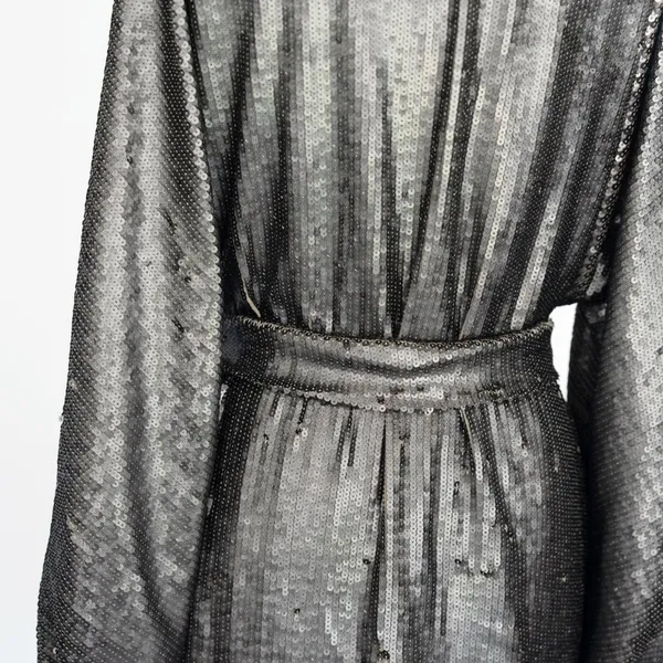 Anine Bing. Angie Sequin‎ Belted Mini Dress In Sequins. - Image 13