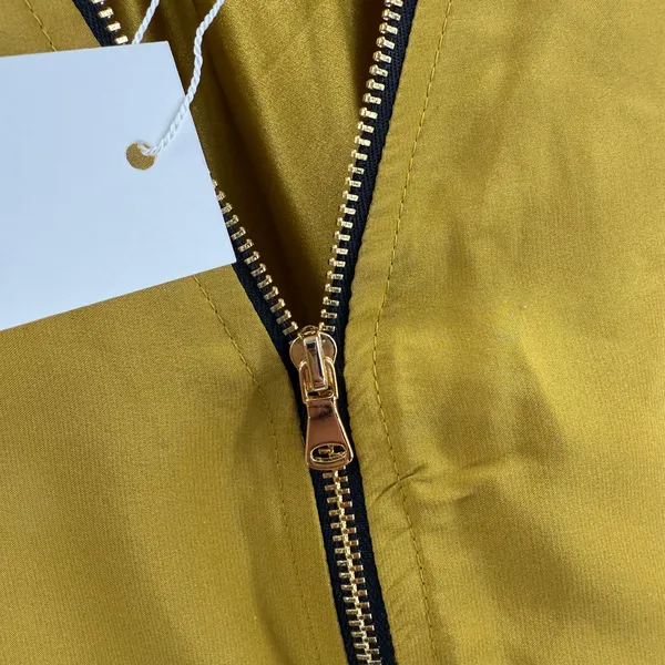 Amanda Uprichard Blouse Large NWT Mustard 100% Silk Zip Sleeveless Chartreuse - Image 6