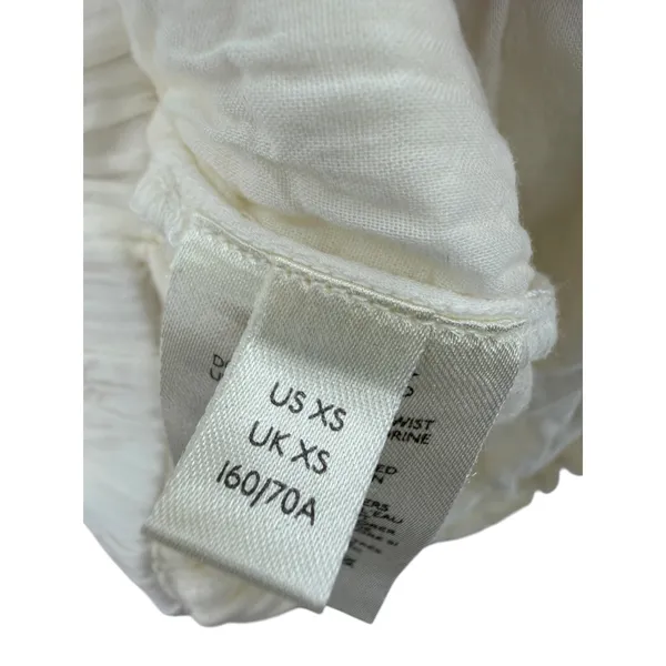 Free People Ivory Double Gauze Paperbag‎ Tie Waist Beach Pants Size XS - Image 9