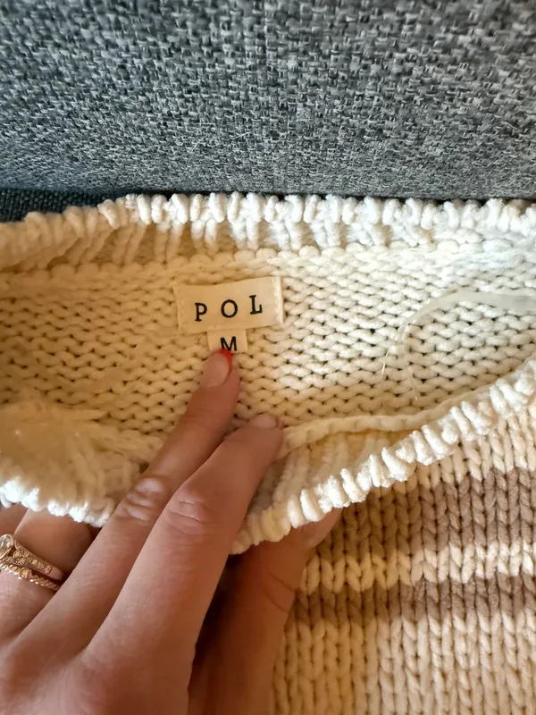 Cropped Sweater Tan Size M - Image 2