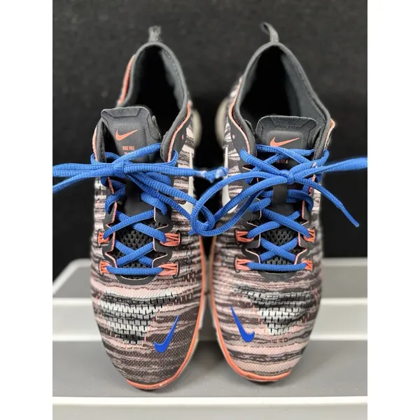 Nike Free‎ Run 5.0 Black/Blue Fabric Lace Up Running Shoe Women's - Image 3