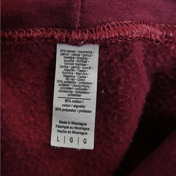 Mississippi State University Womens L Burgundy Hoodie - Image 7