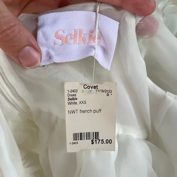 Selkie The French Puff Dress Ivory Fairy Princess Coquette Size XXS. NEW! - Image 10
