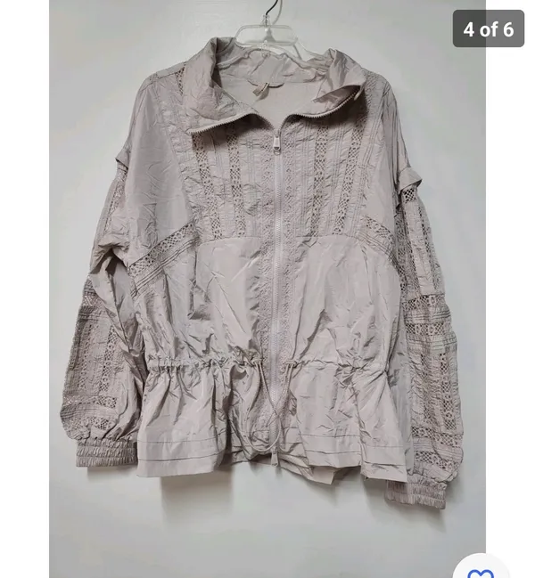 Free People Movement Oh Hey Applique Jacket Size S - Image 4