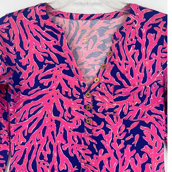 Lilly Pulitzer Alessia Did You Catch Dress Sz XXS Preppy Coastal Resort Pima - Image 3