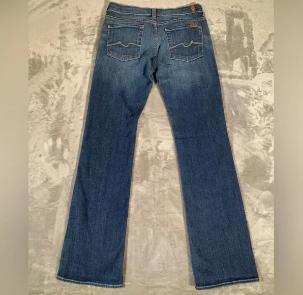 7 For All Mankind Jeans Women's 29 Boy Cut Wide Leg - Image 3