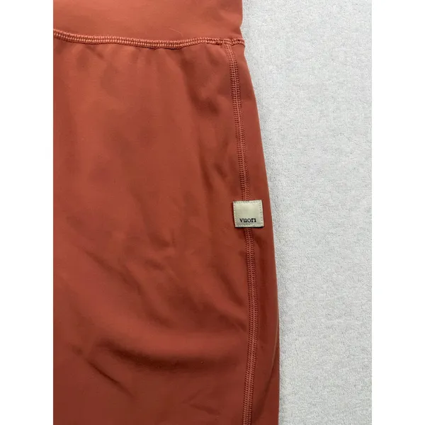 Vuori Daily Leggings Womens Large Orange High Rise Drawstring Yoga Pants - Image 3