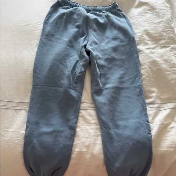 Abercrombie & Fitch Light Blue Fleece Sweatpants - Image 3