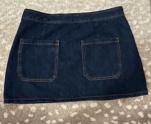 ZARA Denim Skirt Mini - Image 3