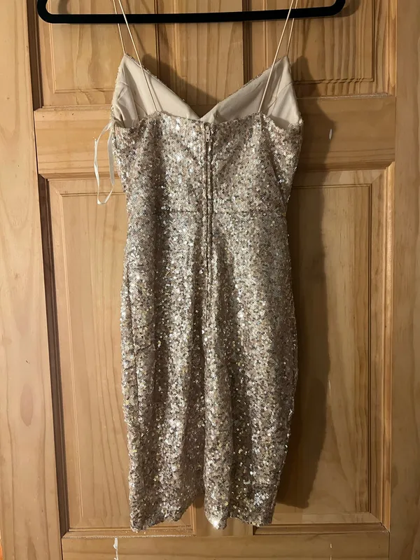B Darlin Rose gold sequin dress - Image 2