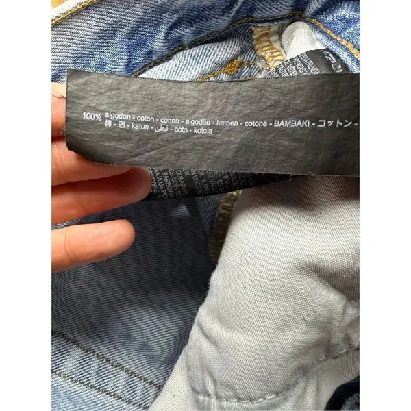 Zara The Truth Slim‎ ripped distressed mid-rise jeans sz 8 - Image 9