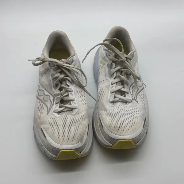 Saucony Guide 16 Womens Running Shoes White Silver Yellow Size 10 - Image 3