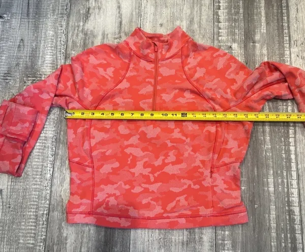 Lululemon Its Rulu Run Camo Cropped Half-Zip Size 12 (A 70) - Image 3