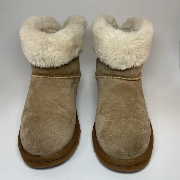 LAMO Womens brown 🤎 Suede Short Boots‎ Size 7 - Image 3