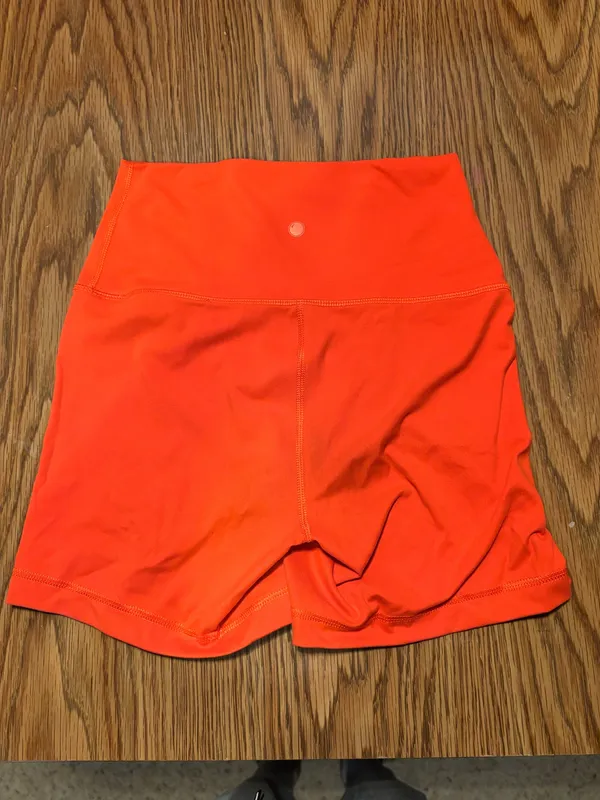 Yogalicious Orange Biker Shorts - Image 3