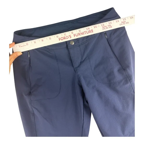 Kuhl Transcendr Womens Skinny Hiking Pants Navy Blue Size 4 Reg Ankle Zip Pocket - Image 6